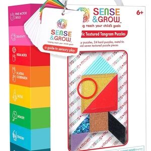 Sense & Grow Textured Tangram Puzzle - Multicolor